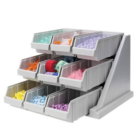 Tiered Organizer Bin System 6-Bin - 20.13"W x 17.25"D x 9.25"H