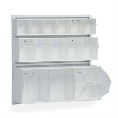 Tilt Bin with Hanger 4-Unit - 23.5"W x 6.5"D x 8.5"H (not shown)