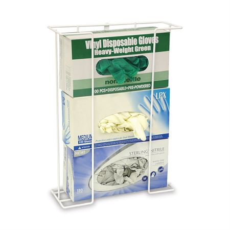 Top-Loading Wire Triple Glove Box Holder Top Loading Wire Triple Glove Box Holder