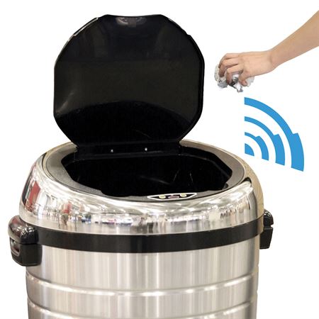 Round Waste Can 23gal - 19.25"W x 17.5"D x 32.63"H
