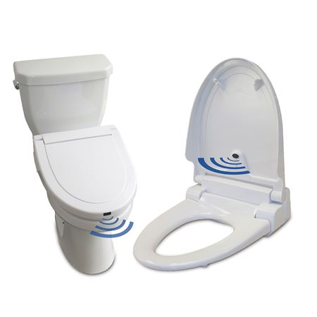 Sensor Toilet Seat White Elongated - 16"W x 23.25"D x 5.5"H