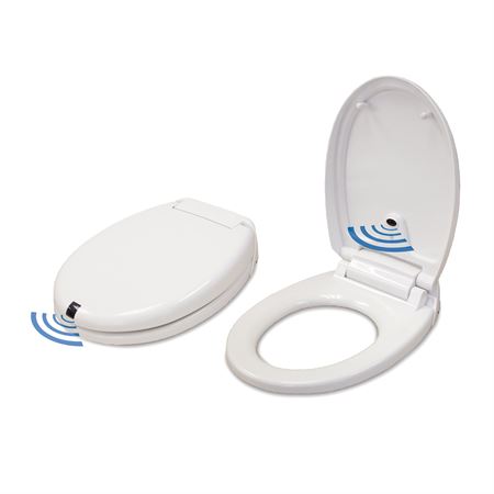 Sensor Toilet Seat White Elongated - 16"W x 23.25"D x 5.5"H
