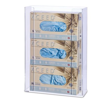 Standard Top-Loading Glove Dispensers Triple - 11"W x 4.25"D x 16"H