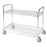 Two-Shelf Wire Utility Cart 36"L x 18"W x 39"H