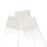 Two-Side Frost White Glass Slides 90° Corners