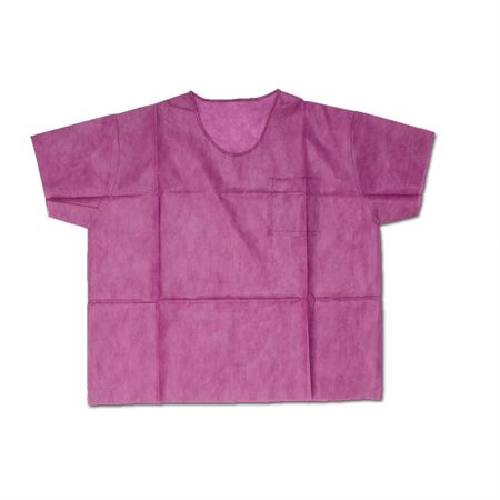 U-Neck Disposable Scrub Top Medium
