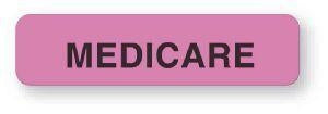 United Ad Label Co Medicare Labels - Medicare Label, Fluorescent Pink, 760/Roll - AC142