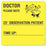 United Ad Label Co Doctor Please Note Labels - "Doctor Please Note" Label, Fluorescent Yellow, 390/Roll - AD401
