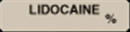 United Ad Label Co Lidocaine Labels - "Lidocaine" Label, Gray, 760/Roll - AM075