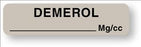 United Ad Label Co Demerol Labels - LABEL, DEMEROL, GREY - AM107