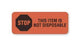 United Ad Label Co Stop-This Item Not Disposable Labels - "Stop This Item not Disposable" Label, Fluorescent Red - BE748