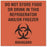 United Ad Label Co Do Not Store Food Labels - "Do Not Store Food" Label, Fluorescent Red - BH068