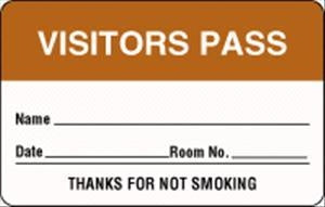 United Ad Label Co Visitor Pass Labels - 