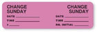 United Ad Label Co Change Minders Label - Change Minders Label, Sunday, Fluorescent Pink - CM301