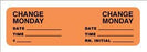 United Ad Label Co Change Minders Label - Change Minders Label, Monday, Fluorescent Orange - CM302