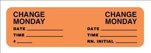 United Ad Label Co Change Minders Label - Change Minders Label, Monday, Fluorescent Orange - CM302