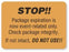 United Ad Label Co Stop-Package Expiration Is Labels - "Stop Package Expiration Is" Label, Orange - CS319