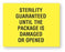 United Ad Label Co Sterility Guaranteed Labels - "Sterility Guaranteed" Label, 1-5/16" x 1" - CS650