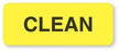 United Ad Label Co Clean Labels - "Clean" Label, Fluorescent Yellow, 420/Roll - CS716