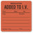 United Ad Label Co Medication Added to IV Labels - "Medication Added to IV" Label, Fluorescent Red - HH207