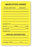 United Ad Label Co Medication Added Labels - "Medication Added" Label, Yellow, 2" x 3", 320/Roll - HH503