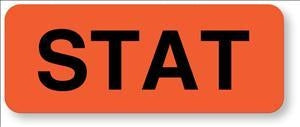 United Ad Label Co Florida State Labels - "STAT" Label, Florida Red, 420/Roll - HN482