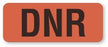 United Ad Label Co DNR Labels - "DNR" Label, Fluorescent Red, 420/Roll - HX205