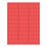 United Ad Label Laser Printer Labels - Laser Printer Label Sheet, Red, 2-5/8" x 1" - ULDP4502RD