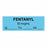 United Ad Label Anesthesia Tapes - Anesthesia Tape Labels, 1-1/2" x 1/2", Fentanyl 50 mcg / mL, Blue, 500"/Roll - ULTJ06750-D
