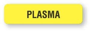 United Ad Label Co Plasma Labels - "Plasma" Label, Fluorescent Yellow, 760/Roll - PS104