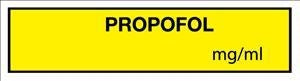 United Ad Label Co Propofol Tape - Propofol Tape, Yellow, 500/Roll - TA010
