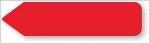 United Ad Label UniArrow Labels - Uniarrow Label, Red - UA104