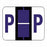 United Ad Products Alpha File Folder Labels - Alpha File Folder Labels, Letter P, Purple, 1-1/4" x 1" - ULAF1283P