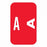 United Ad Products Alpha File Folder Labels - Alpha File Folder Labels, Letter A, Red, 1-1/4" x 1" - ULAF300A