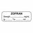 United Ad Label Co Anesthesia Labels - Zofran Label, mg / mL, 1-1/2" x 1/2", White, 1000/Roll - ULAL057-D