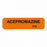 United Ad Label Co. Drug Tape / Labels - Acepromazine Label, mg, Orange, 1-1/4" x 5/16", Permanent, 760 Labels / Roll - ULAN143