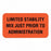 United Ad Label IV Communication Labels - Limited Stability Mix Just Prior to Administration Labels, Fluorescent Red, 1-5/8" x 7/8" - ULFP276