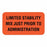 United Ad Label IV Communication Labels - Limited Stability Mix Just Prior to Administration Labels, Fluorescent Red, 1-5/8" x 7/8" - ULFP276