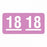 United Ad Label 2018 Year Labels - 2018 Labels, Lavender, 1-1/2" x 3/4" - ULIF0918
