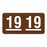 United Ad Label 2019 Year Labels - 2019 Year Labels, Brown, 1-1/2" x 3/4" - ULIF0919