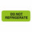 United Ad Label Storage Communication Labels - DO NOT REFRIGERATE Labels, Fluorescent Green, 2" x 3/4" - ULIV113