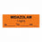 United Ad Label Anesthesia Tapes - Anesthesia Tape Labels, 1-1/2" x 1/2", MIDAZOLAM 1 mg / mL, Orange, 500"/Roll - ULTJ0151-D
