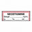 United Ad Label Anesthesia Tapes - Anesthesia Tape Labels, 1-1/2" x 1/2", NEOSTIGMINE with mg / mL Date / Time and Initials, White with Red Stripes, 500"/Roll - ULTJ017-D