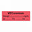 United Ad Label Anesthesia Tapes - Anesthesia Tape Labels, 1-1/2" x 1/2", VECuronium with mg / mL, Date / Time and Initials, Fluorescent Red, 500"/Roll - ULTJ054-D