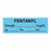 United Ad Label Anesthesia Tapes - Anesthesia Tape Labels, 1-1/2" x 1/2", FENTANYL with Strength, Date / Time and Initials, Blue, 500"/Roll - ULTJ067-D