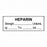 United Ad Label Anesthesia Tapes - Anesthesia Tape Labels, 1-1/2" x 1/2", HEPARIN with Strength, Date / Time and Initials, White, 500"/Roll - ULTJ349-D