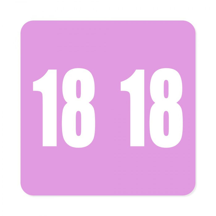 Color: Purple Dimensions: 1-7/8" X 1-7/8" Before Folding Permanent Adhesive Quantity: 500/Roll