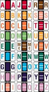 Medical Use Labels - Starter Kit for Alpha File Folder Labels - Ident-A-File Compatible, 1-5/8" x 1"