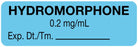 Medical Use Labels - Anesthesia Label, Hydromorphone 0.2mg/mL, 1-1/2" x 1/2"