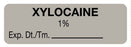 Medical Use Labels - Anesthesia Label, Xylocaine 1%, 1-1/2" x 1/2"
